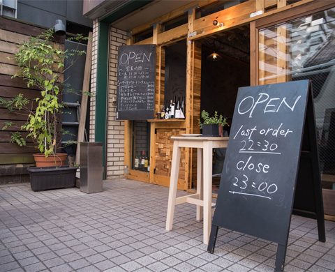 お店の外観の写真